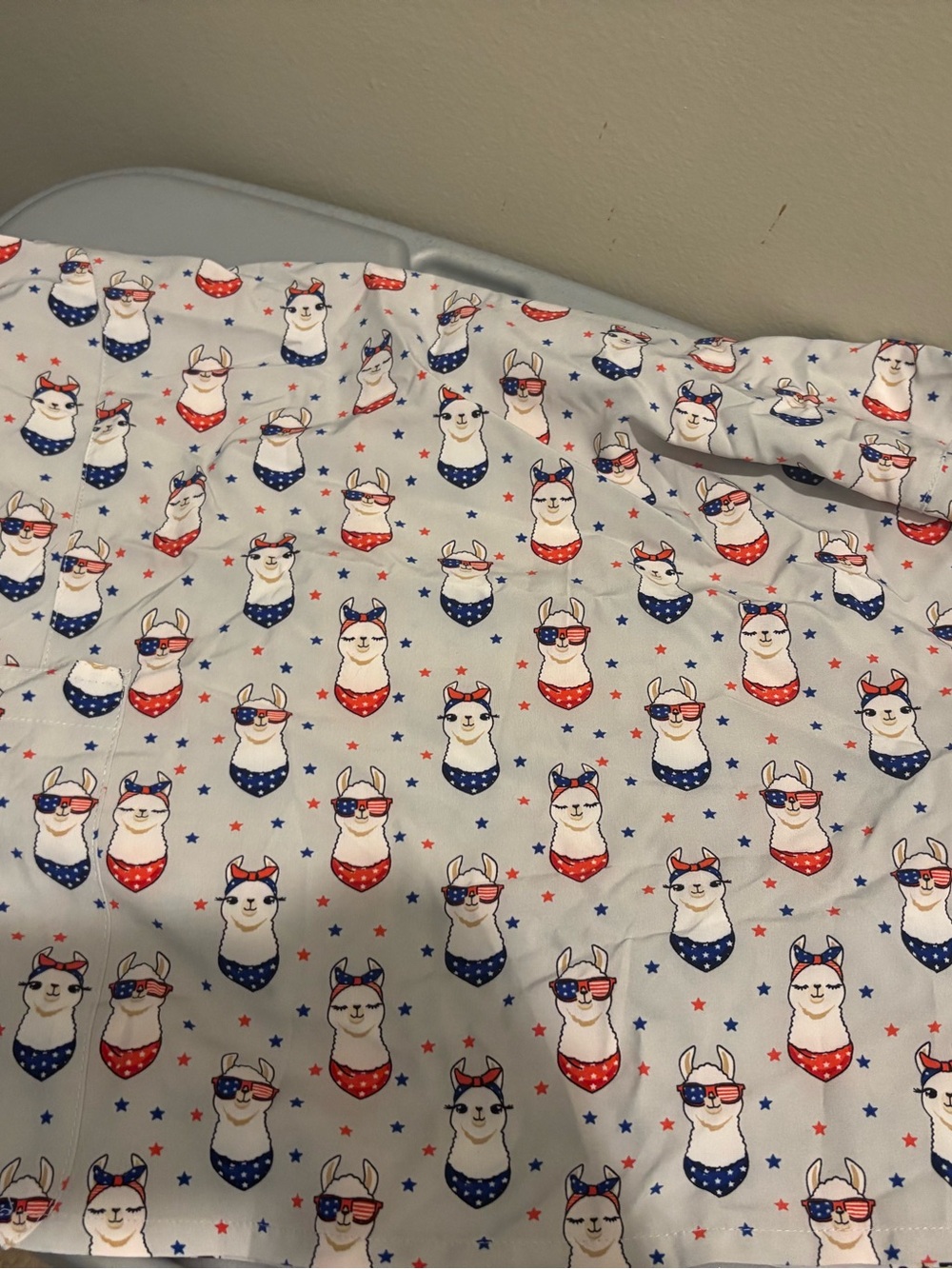 Fourth of July Scrub Top - Picture 3 of 4